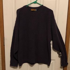 Northern Explorer vintage hand framed purple mens crew neck sweater large